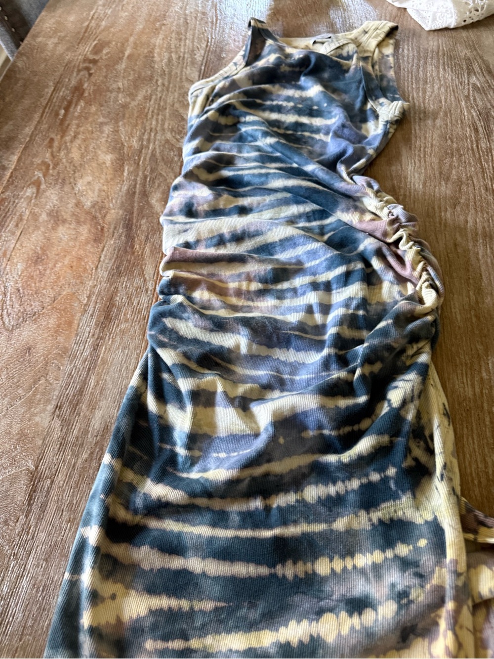 Michael Stars Blue Tie-Dye Midi Dress - Picture 2 of 3